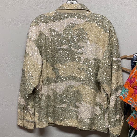 Retrofete Glittering Sequin Utility Jacket - Picture 3 of 3